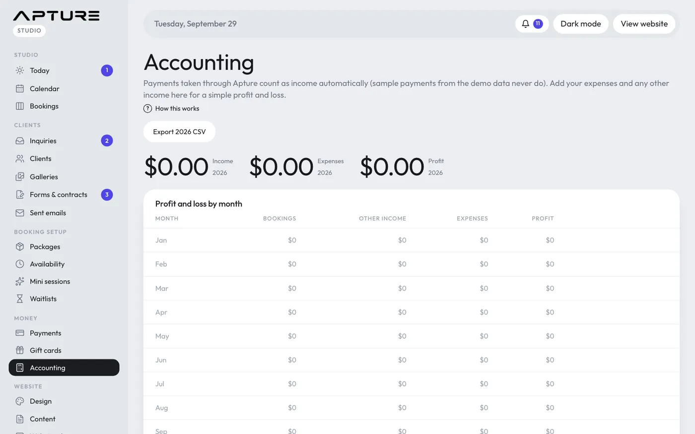 Money > Accounting.